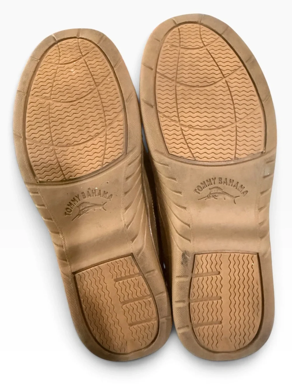 Tommy Bahamas TB-340 Leather Boat Tan Loafers